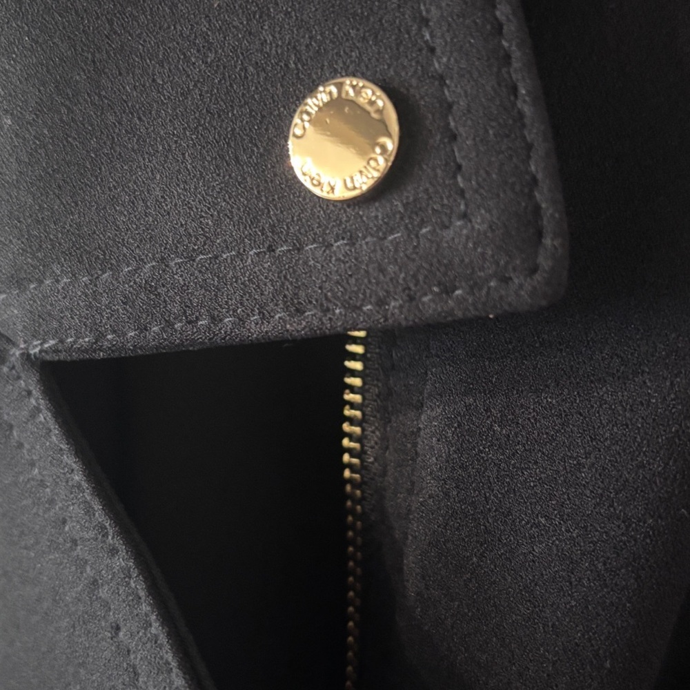 Calvin Klein Black Dress with Branded Ribbon Detail - Picture 14 of 16